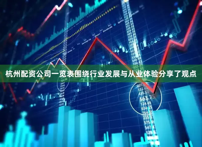 杭州配资公司一览表围绕行业发展与从业体验分享了观点